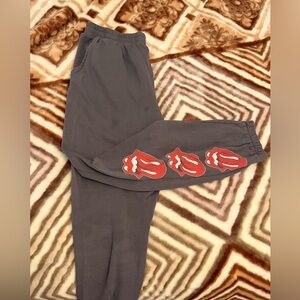 Rolling Stones logo sweat pants